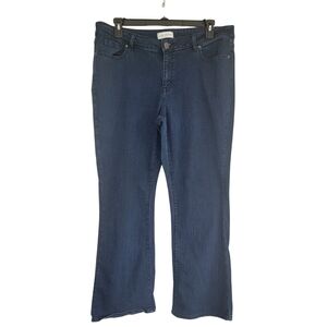 Lane Bryant Dark Blue Mid Rise Boot Cut Jeans